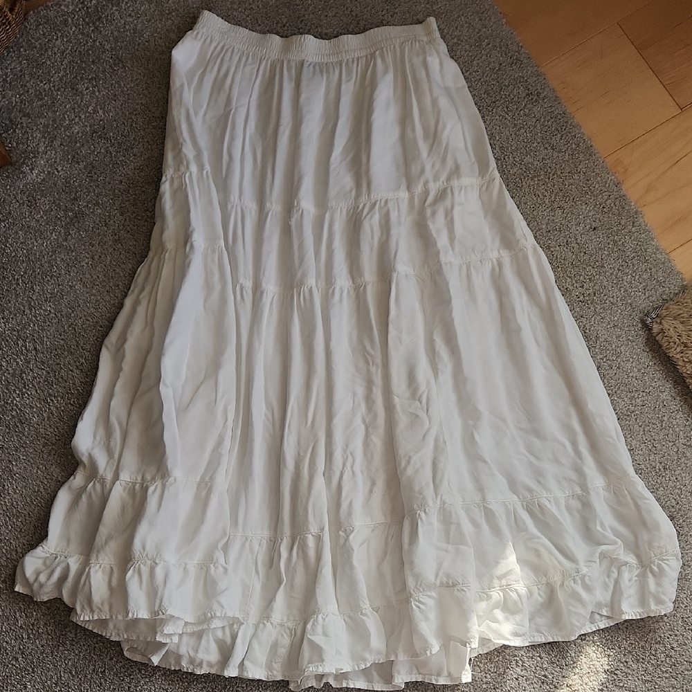 American Eagle Outfitters White Maxi Skirt